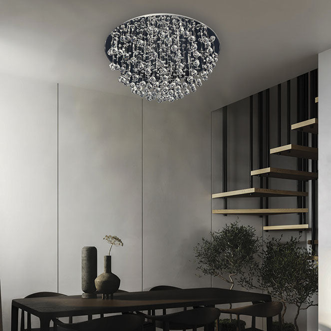 Plafón de Cristal HERMINIA 65 cm Cromo 24xG4 Interlusa - imagen 2 | Interlusa