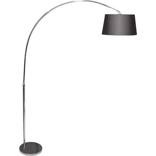 Lámpara de Pie ANTONELLA 126 cm E27 40W Regulable Lumit - Negro/cromo | Interlusa · Ref. 065840109