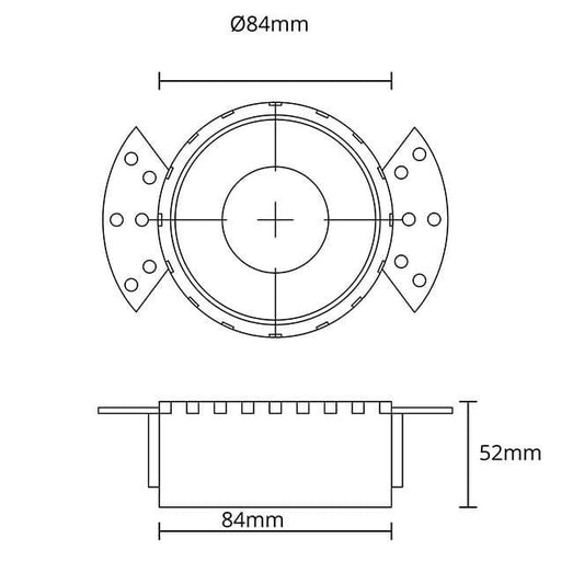 Aro para Downlight Empotrable HATOR Redondo Blanco Interlusa - imagen 2 | Interlusa