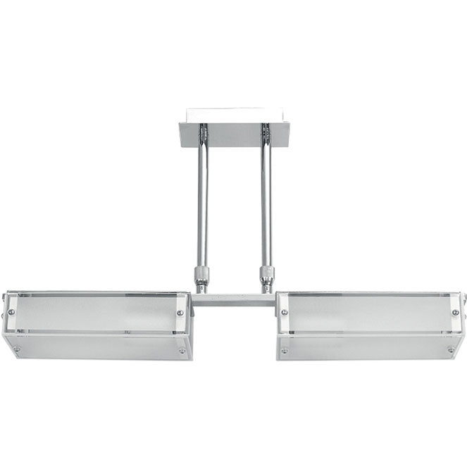 Lámpara de Techo AKNOUL 57 cm 2xE14 40W Cromo Regulable Lumit - vista principal | Interlusa