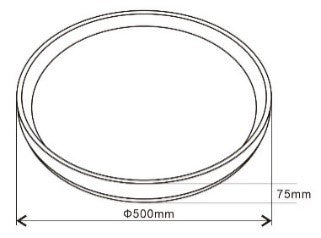 Medidas Plafón LED grande de Muñoz e Hijos (plafon led) 50cm en color Blanco con mando a distancia - Ref 925016
