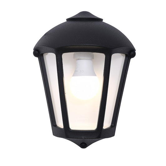 Aplique de Exterior Estanco FABIO 1xE27 IP55 Negro Fumagalli - imagen 2 | Interlusa