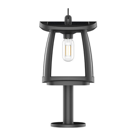 Baliza Solar LED Zeffa 3W 350lm IP54 Negro CristalRecord - imagen 2 | CristalRecord