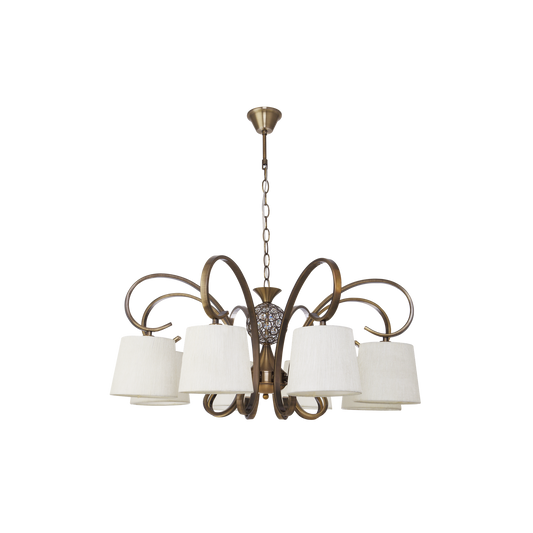 Lámpara de Techo Bogotá 8 Luces E14 Pantalla Fabrilamp - vista principal | Fabrilamp / Abrila · Ref. 201558014