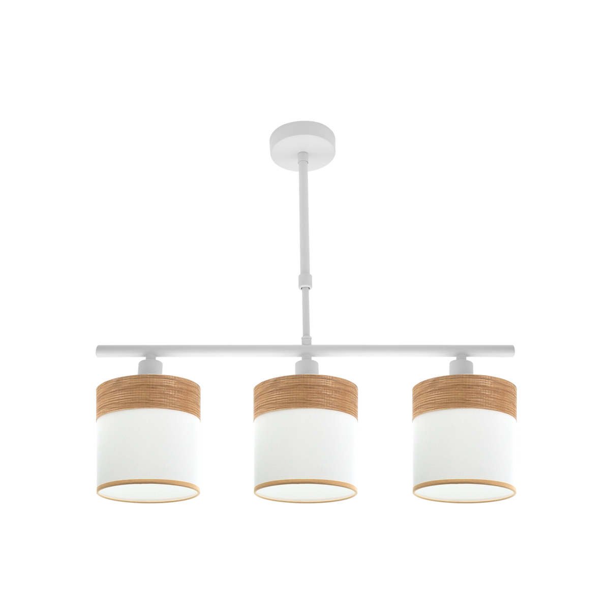 Aplique Regleta Cloe 3 Luces E14 Blanco y Madera Clara Fabrilamp - vista principal | Fabrilamp / Abrila · Ref. 175453085