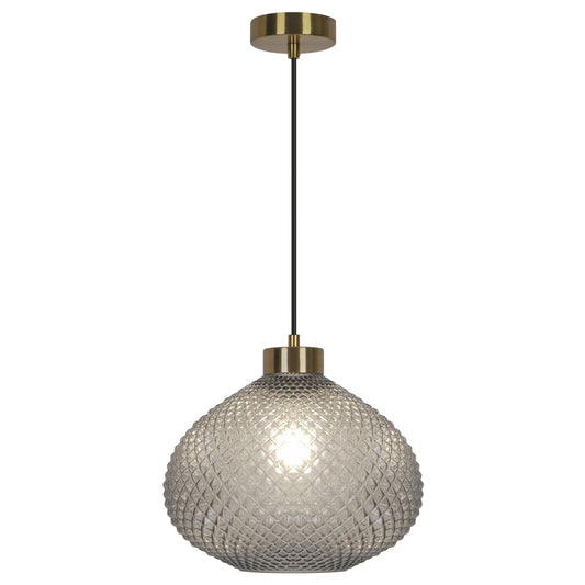 Colgante Flore 1 Luz E-27 AJP / Alemar - Latón / Fumé | AJP / Alemar · Ref. 11304