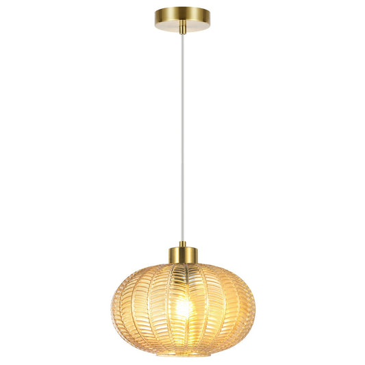 Colgante Nawa 1 Luz E-27 AJP / Alemar - Latón / Ámbar | AJP / Alemar · Ref. 12034