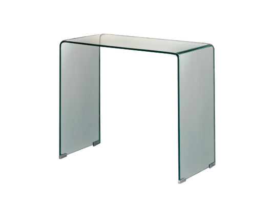 Consola Cristal Transparente Schuller - Diseño Moderno | lozguru.com