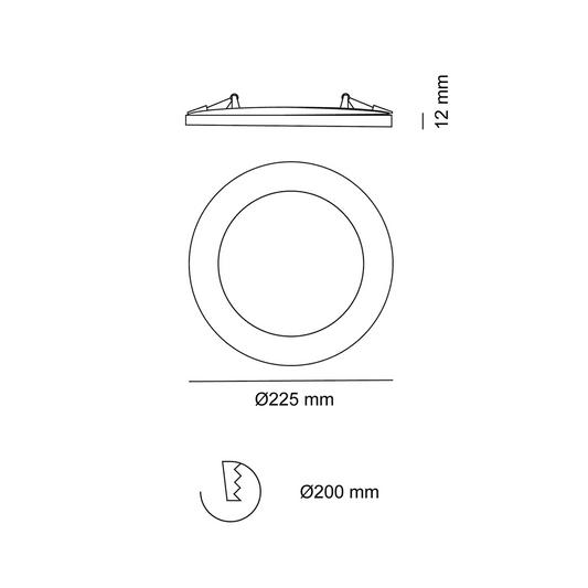 Downlight LED Empotrable KNOW 18W 4000K 1440 lm Ø22 cm Blanco CristalRecord - imagen 2 | CristalRecord