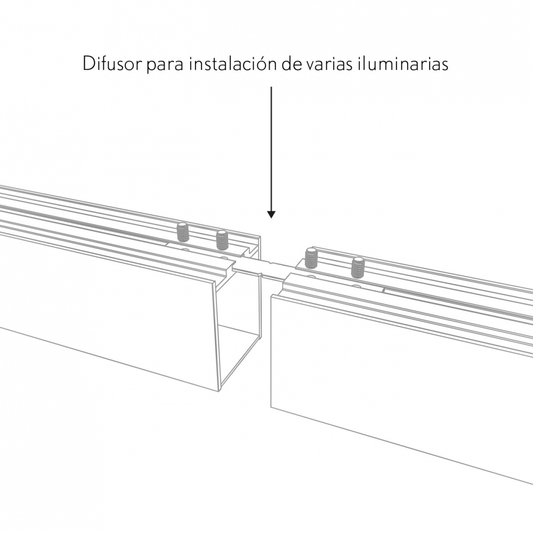 Regletas Linex Opaco – vista 2 · Ref. DIFU228002