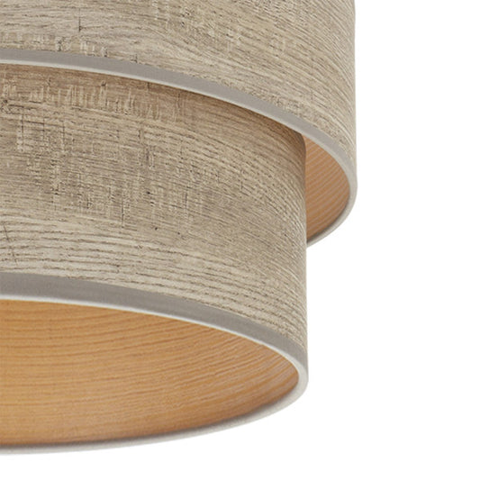 Pantalla de Sobremesa Doble Smile 18 cm Madera Gris Fabrilamp - imagen 2 | Fabrilamp / Abrila