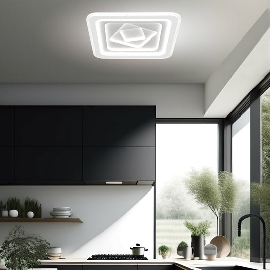 Medidas Plafón LED Rado Blanco 97W AJP/Alemar Ref. 11504 - lozguru.com