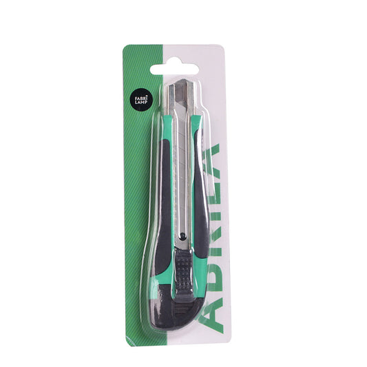 Cúter Retráctil Preciso 18 mm Verde y Negro Fabrilamp - imagen 2 | Fabrilamp / Abrila · Ref. 195851806