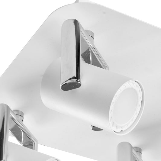 Plafón de Techo Oroel 4xGU10 25 cm Aluminio Blanco CristalRecord - imagen 2 | CristalRecord
