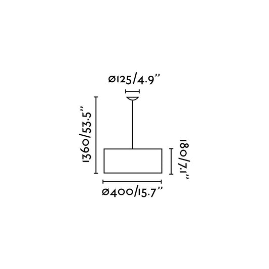 Colgante Moderno 1528 Ø 40 cm – vista 2 · Ref. 68283