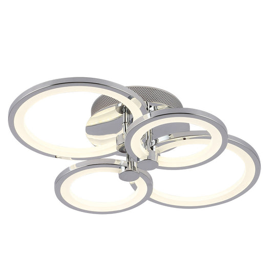 Plafón Moderno LED Sydney Cromo – vista 2 · Ref. 155984020
