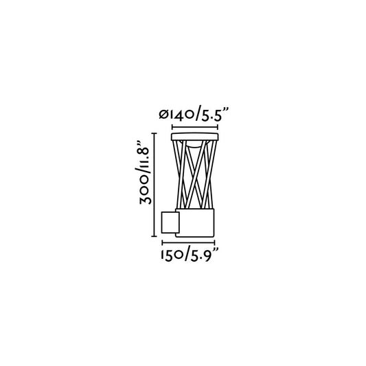 Aplique Moderno 7122 – vista 2 · Ref. 71285