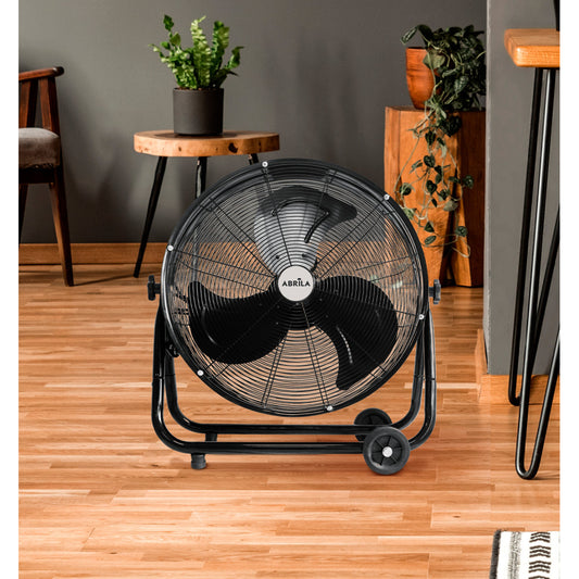 Ventilador Poniente fabricado en metal color negro