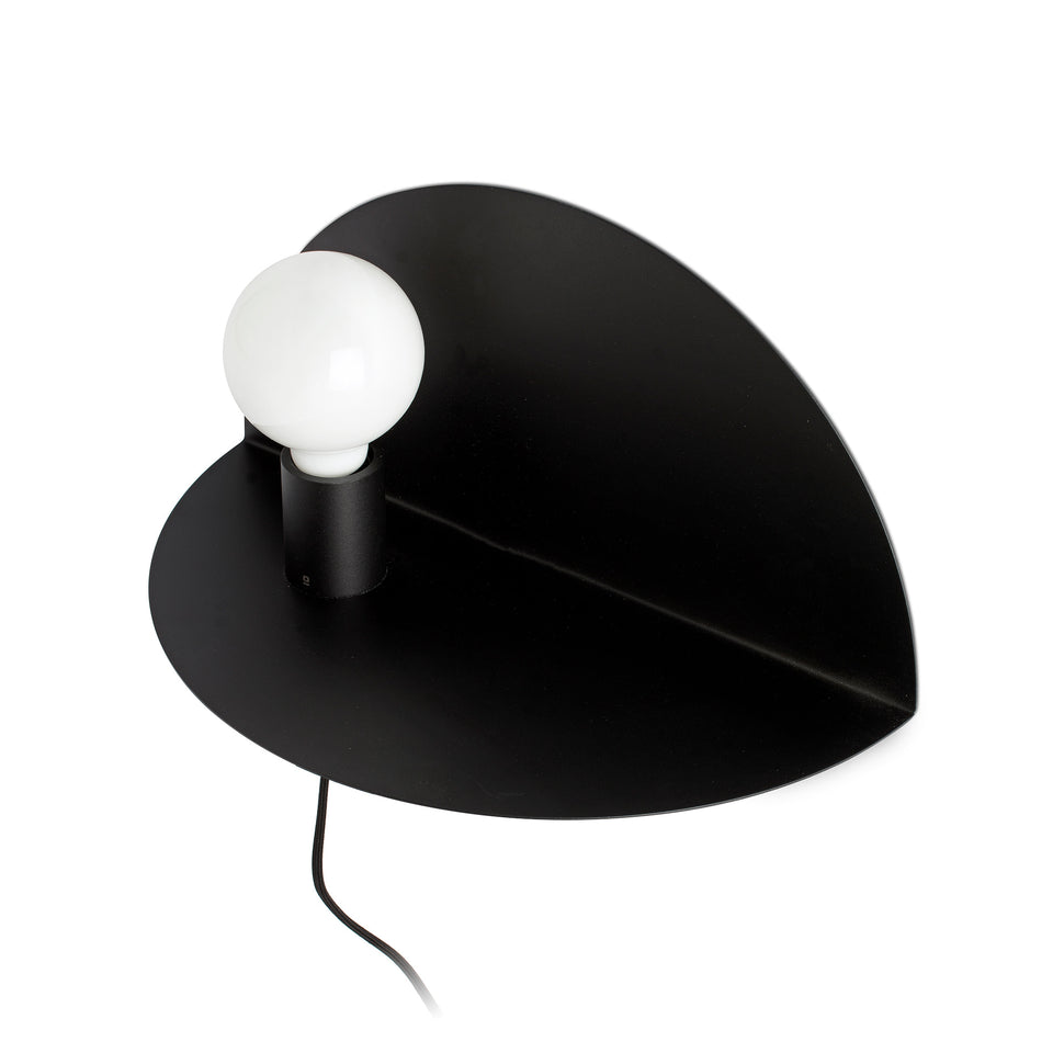 Modelo 3D interactivo y realidad aumentada de Aplique de Pared con Estante NIT 40 cm Negro Mate FARO
