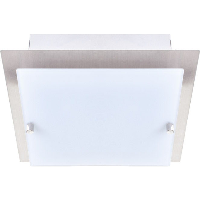 Plafón de Techo LARGO 20x20 cm Cuadrado Níquel 2xG9 Lumit - vista principal | Interlusa