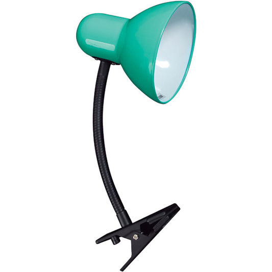 Flexo de Sobremesa con Pinza CLIP E27 27 cm Verde Lumit - vista principal | Interlusa