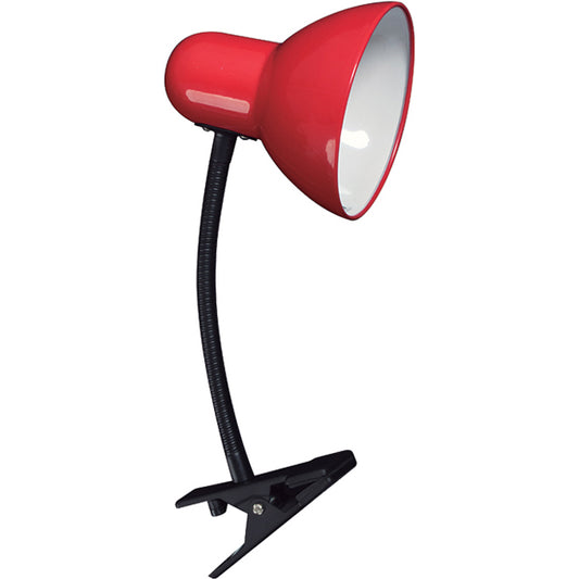 Lámpara de Sobremesa CLIP 27 cm E27 60W Rojo Lumit - vista principal | Interlusa