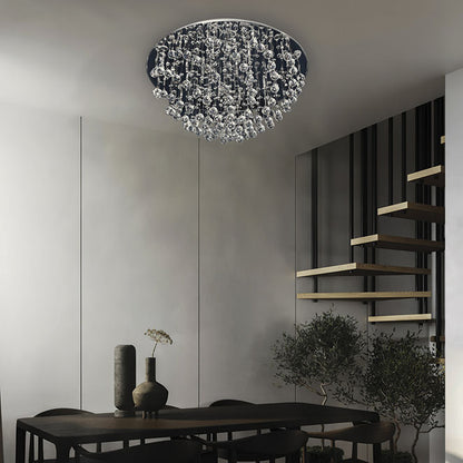 Plafón de Cristal HERMINIA 90 cm Redondo Cromo Interlusa - imagen 2 | Interlusa