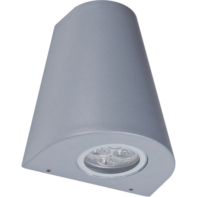 Aplique Exterior GANGES IP54 GU10 15,5 cm Gris Lumit - vista principal | Interlusa