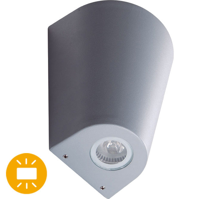 Aplique Exterior Estanco GANGES IP54 2xGU10 Gris Lumit - vista principal | Interlusa