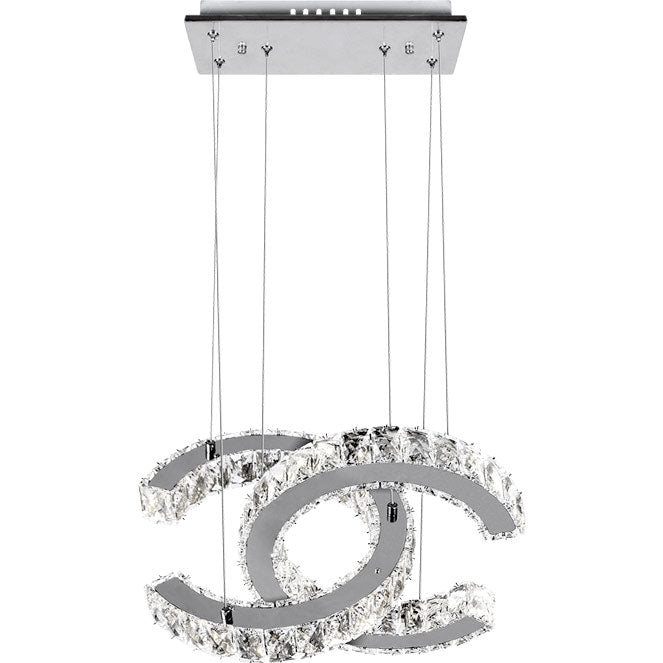 Lámpara Colgante LED ARGON 48W Cristal Transparente Interlusa - vista principal | Interlusa