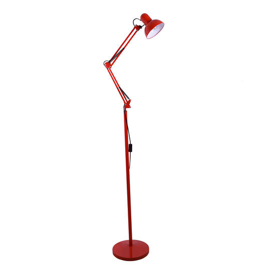 Lámpara de Pie Articulada Antigona Altura Regulable Rojo - vista principal | Interlusa