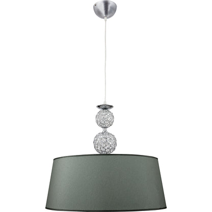 Lámpara Colgante KEGAN 45 cm Cromo y Plata Altura Regulable LUMIT Interlusa - vista principal | Interlusa