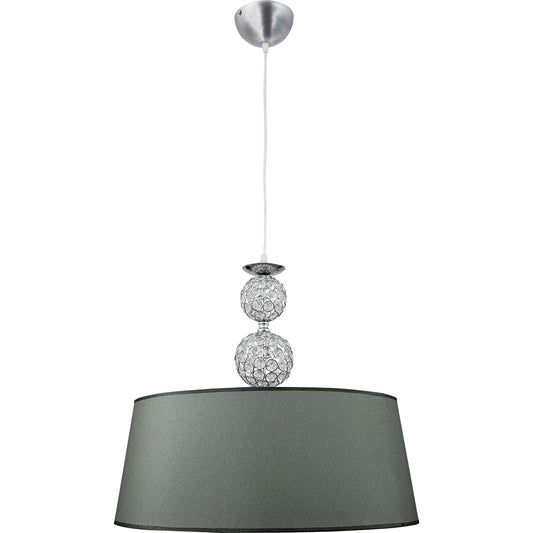 Lámpara Colgante KEGAN 45 cm Cromo y Plata Altura Regulable LUMIT Interlusa - vista principal | Interlusa