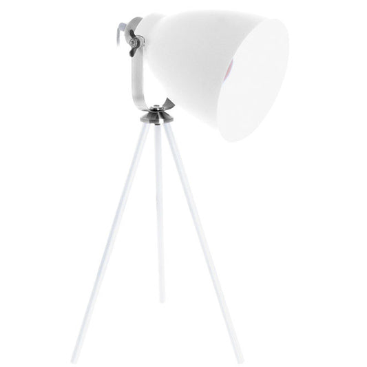Lámpara de Sobremesa Vintage GETTING 51 cm Blanco y Cromo Interlusa - vista principal | Interlusa
