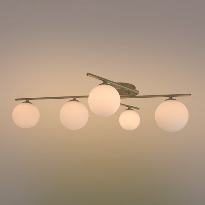 Plafón de Techo ANALU 5xG9 79 cm Oro y Blanco Interlusa - imagen 3 | Interlusa