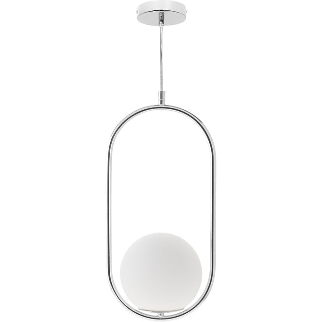 Lámpara Colgante AIMEE 20 cm Cromo Altura Regulable LUMIT Interlusa - vista principal | Interlusa