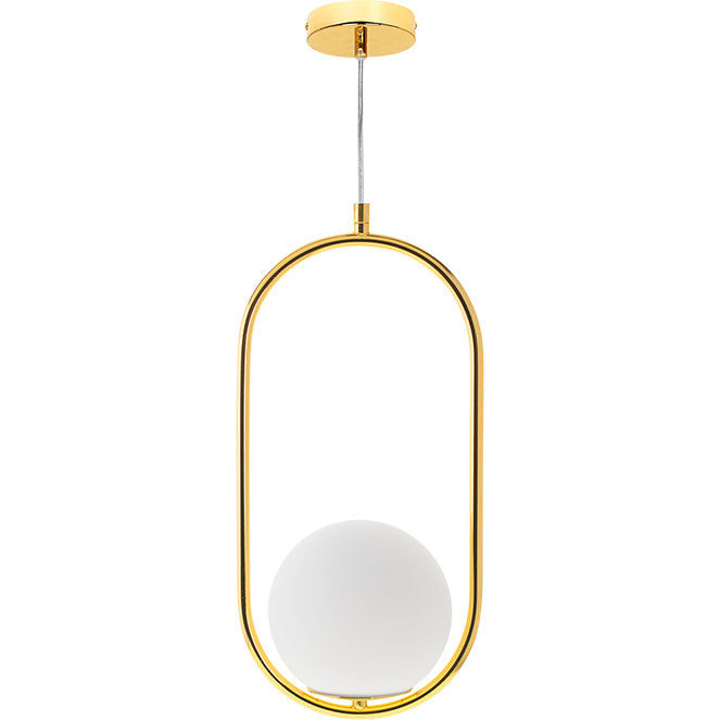 Lámpara Colgante AIMEE 20 cm Oro Altura Regulable LUMIT Interlusa - vista principal | Interlusa