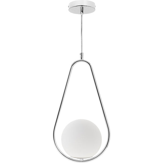 Lámpara Colgante AIMEE 21,5 cm Cromo Altura Regulable Interlusa - vista principal | Interlusa