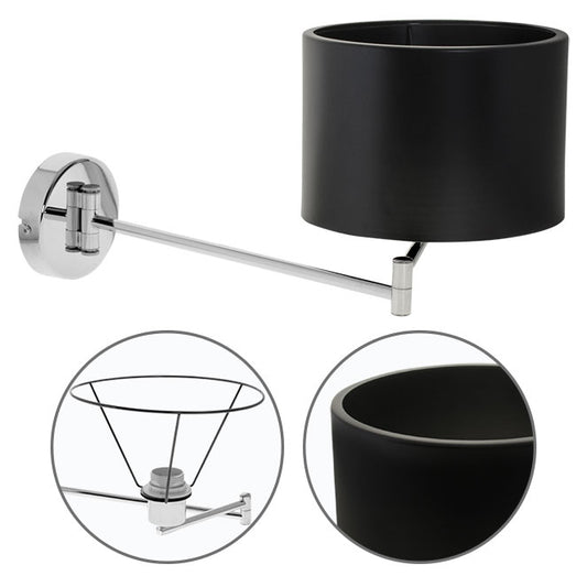 Aplique de Pared Articulado AINOA 26,5 cm Negro Interlusa - vista principal | Interlusa