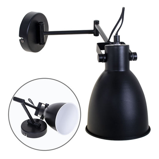 Aplique de Pared Articulado ALEXIS 50 cm Negro Interlusa - vista principal | Interlusa