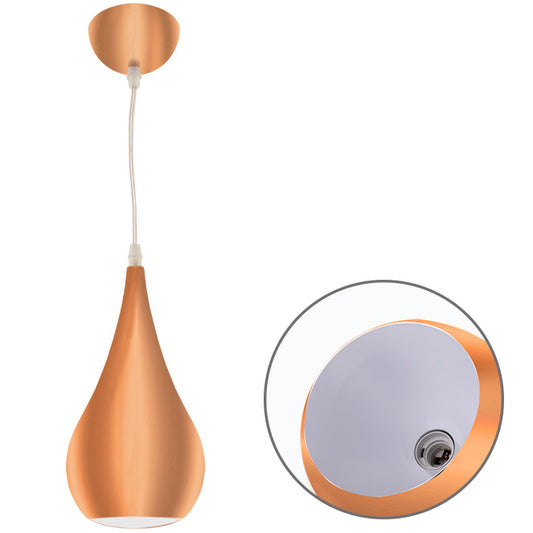 Lámpara Colgante Vintage GAIO 16 cm Cobre Altura Regulable LuzGurú Interlusa - vista principal | Interlusa