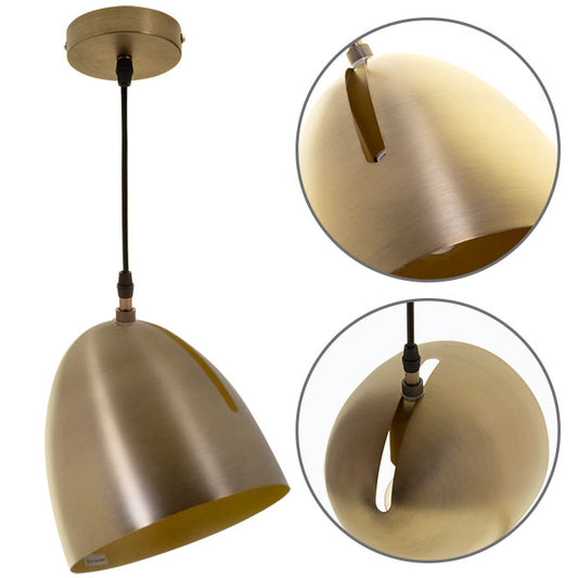 Colgante INOI 20 cm Regulable E27 28W Bronce Lumit - vista principal | Interlusa