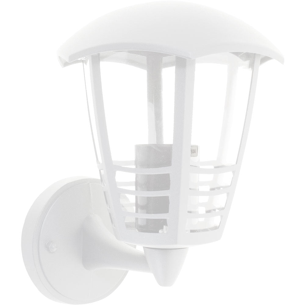Aplique TERVA IP44 1xE27 L.19xAn.20x - 24 cm, Blanco | Interlusa · Ref. 110060101