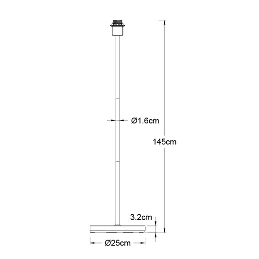 Armazón para Lámpara de Pie Maldivas 147 cm Blanco Interlusa instalada en ambiente decorativo de salón o dormitorio | Interlusa
