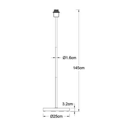 Armazón para Lámpara de Pie Maldivas 147 cm Marrón Interlusa - imagen 2 | Interlusa