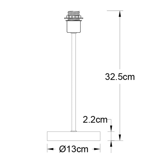 Armazón para Lámpara de Sobremesa Maldivas 33 cm Níquel Interlusa - imagen 2 | Interlusa