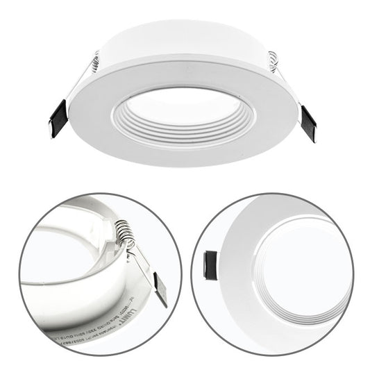 Aro Empotrable ONIRO Redondo 9 cm Policarbonato Blanco LUMIT Interlusa - vista principal | Interlusa