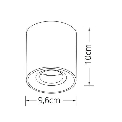 Plafón ONIRO Redondo 9,6 cm Policarbonato Blanco LUMIT Interlusa - imagen 3 | Interlusa