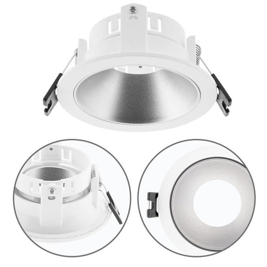 Aro Empotrable ONIRO redondo 8,8 cm Policarbonato Plata Lumit - vista principal | Interlusa