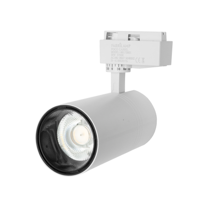 Detalle Foco Carril LED Anzo Blanco Fabrilamp / Abrila · Ref. 180193001